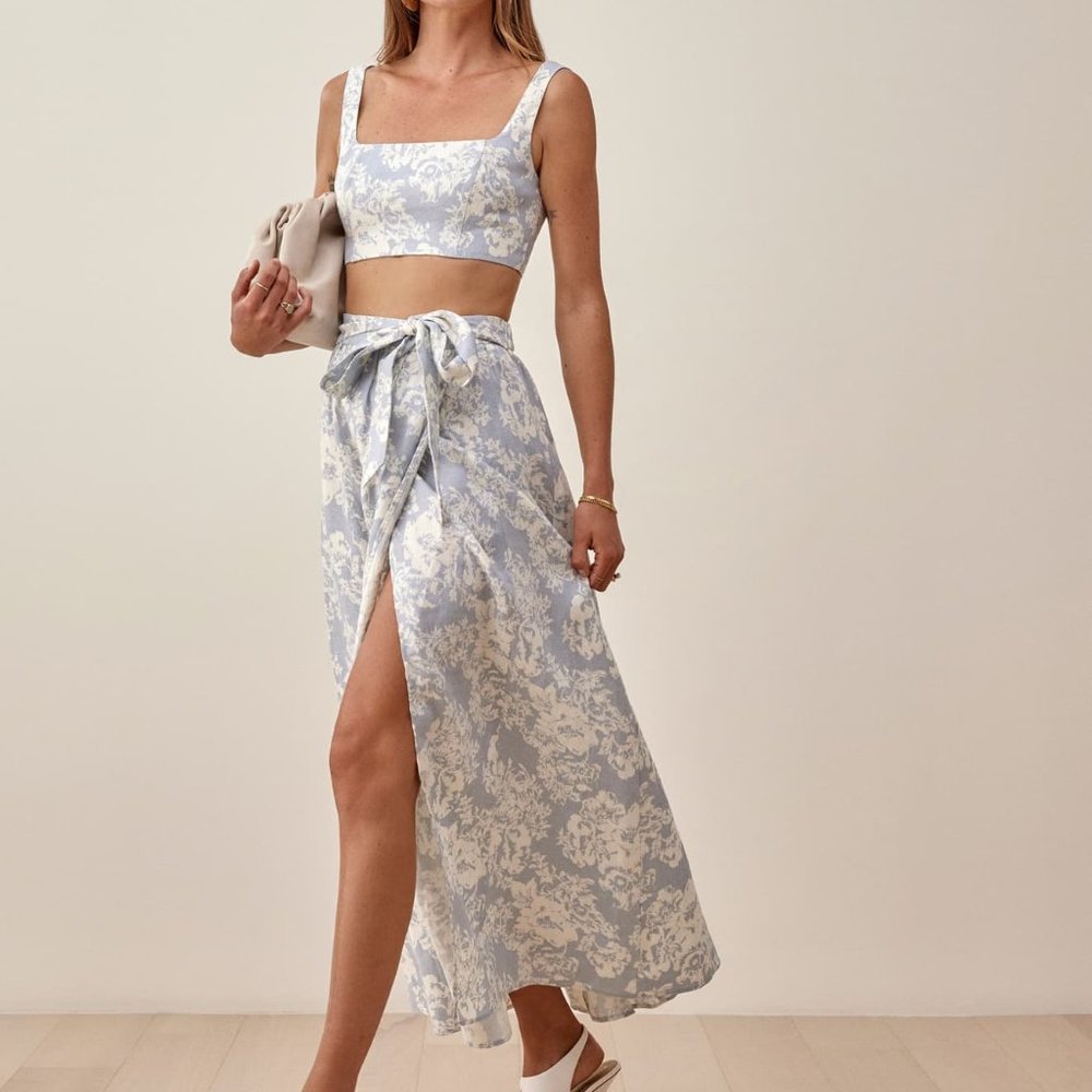 Reformation Palm Linen Two Piece